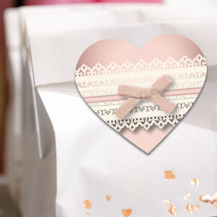 Pegatina En Forma De Corazón princesa kawaii moda giratoria encaje blanco arco 