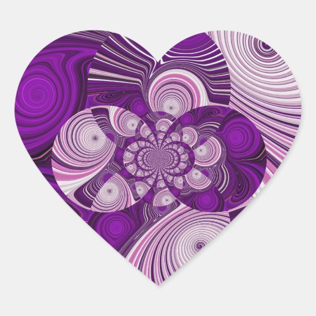 Pegatina En Forma De Corazón Purple Heart_Pegatina (Anverso)