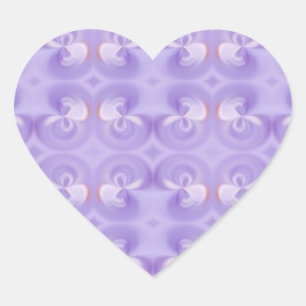 Pegatina En Forma De Corazón Púrpura