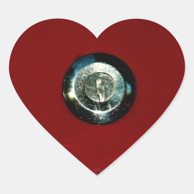 Pegatina En Forma De Corazón ¿Quién Tiene La Clave? (Anverso)