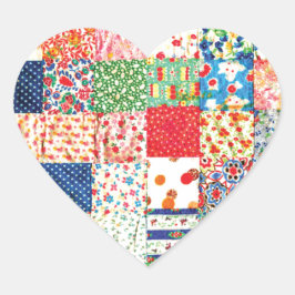 Pegatina En Forma De Corazón QWL Patchwork Quilt COLORFUENTE PATTERN BACKGROUND
