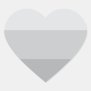 Pegatina En Forma De Corazón Rayo gris plateado