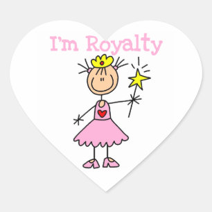 Pegatina En Forma De Corazón Realeza Princesa