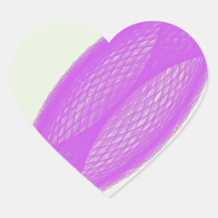 Pegatina En Forma De Corazón realización espiritual púrpura