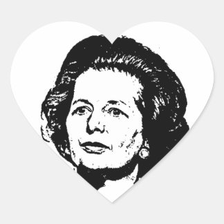 Pegatina En Forma De Corazón Recuerdos de Margaret Thatcher