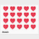 Pegatina En Forma De Corazón Red Happy Valentine Day desde nombre personalizado (Hoja)