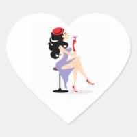 REDHAT09 FASHIONISTA DIVA RED GORRA HEELS PURPLE D