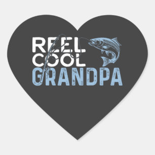 Pegatina En Forma De Corazón Reel Guay Grandpa