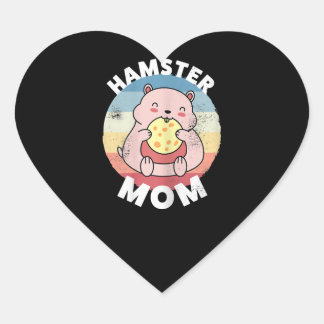 Pegatina En Forma De Corazón Regalo de Hamster Mom Cute Kawaii para mujeres