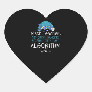 Pegatina En Forma De Corazón Regalo del profesor Maestros de matemáticas - Al