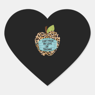 Pegatina En Forma De Corazón Regalo del profesor   No puedo ocultar mi amor por