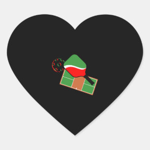 Pegatina En Forma De Corazón Regalo divertido de futbol para hombres