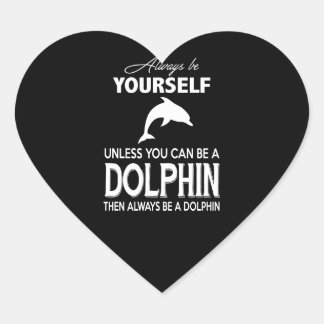 Pegatina En Forma De Corazón Regalo para los amantes de los delfines| Delfín de