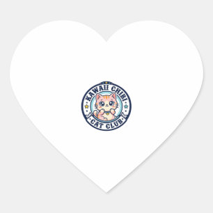 Pegatina En Forma De Corazón Regalo para mamá gata Kawaii Chibi - Kawaii Chibi 