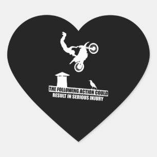 Pegatina En Forma De Corazón Regalo para motocicletas de suciedad deportiva