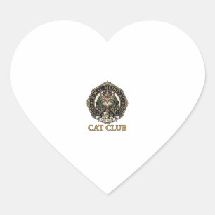 Pegatina En Forma De Corazón Regalo Real Medieval Gato Padre Idea - Real Medie