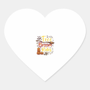 Pegatina En Forma De Corazón Regalos de Halloween Calabazas Cráneos Murciélagos