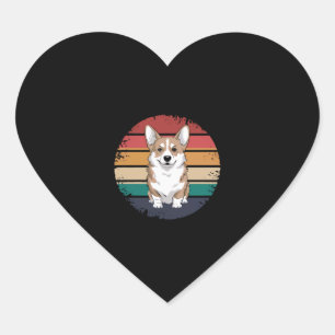 Pegatina En Forma De Corazón Regalos de perros amantes de galés de pembroke de