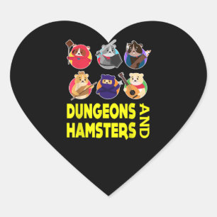 Pegatina En Forma De Corazón Regalos divertidos de Hamster Costume