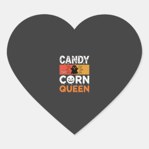 Pegatina En Forma De Corazón Reina de Caramelo de Halloween Diseño SVG