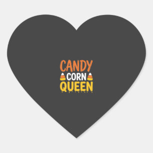 Pegatina En Forma De Corazón Reina de Caramelo de Halloween Gráfico_1