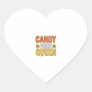 Pegatina En Forma De Corazón Reina de Caramelo de Maíz Diseño de Camiseta Vinta