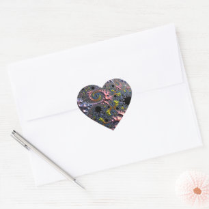 Pegatina En Forma De Corazón Reinos Espirales Infinitos