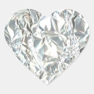 Pegatina En Forma De Corazón Relieve metalizado de estaño Pegatina del corazón