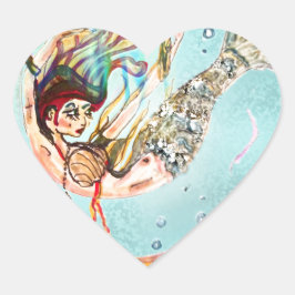 Pegatina En Forma De Corazón Repercusiones de la sirena