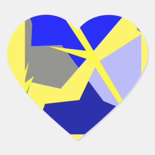 Pegatina En Forma De Corazón Resumen de la energía del arte