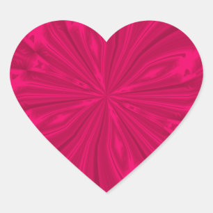 Pegatina En Forma De Corazón Resumen de la mariposa. Pegatina de Hrt Rosa