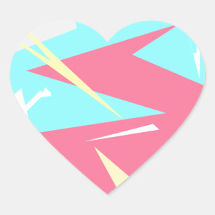 Pegatina En Forma De Corazón Resumen de los colores de las vibraciones positiva