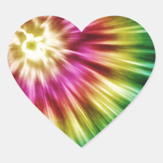 Pegatina En Forma De Corazón Resumen del tinte verde
