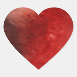 Pegatina En Forma De Corazón Resumen rojo 4.1
