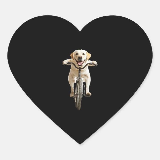 Pegatina En Forma De Corazón Retriever de Labrador (Anverso)