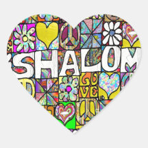 Retro 60 Psicodélico Shalom LOVE