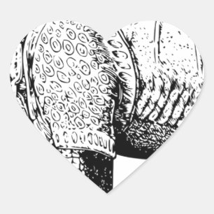 Pegatina En Forma De Corazón Rinocerontes rinocerontes animales África naturale