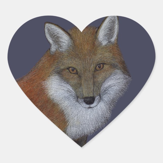 Pegatina En Forma De Corazón Rojo (Anverso)