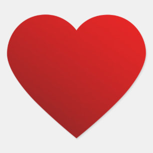 Pegatina En Forma De Corazón Rojo de dos tonos