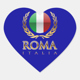 Pegatina En Forma De Corazón Roma