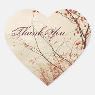 Pegatina En Forma De Corazón Romántico Otoño París Invitación a la Boda Vintage