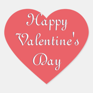 Pegatina En Forma De Corazón Romántico rosa brillante amor por San Valentín