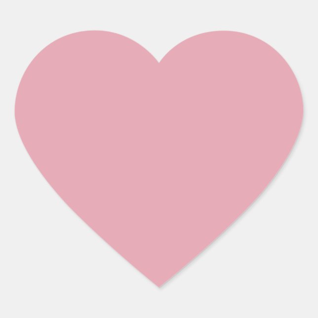 Pegatina En Forma De Corazón Rosa (Anverso)