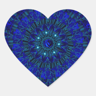 Pegatina En Forma De Corazón Rosa azul místico.jpg