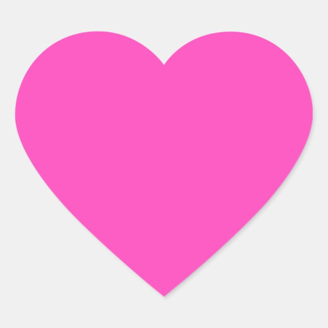 Pegatina En Forma De Corazón Rosa Bonito (Anverso)