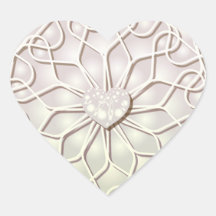 Rosa Geométrico de Oro Patrón de Corazón de AMOR