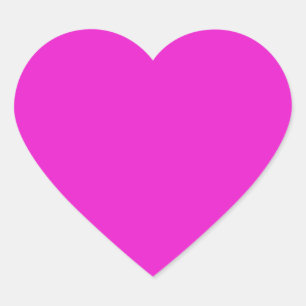 Pegatina En Forma De Corazón Rosa liso