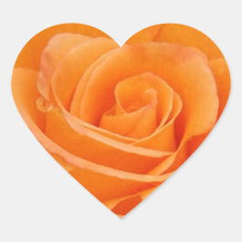 Pegatina En Forma De Corazón Rosa naranja