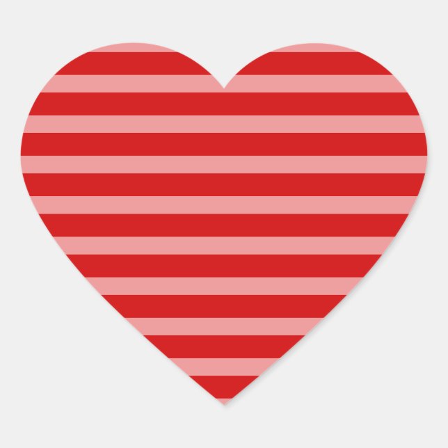 Pegatina En Forma De Corazón Rosa Rojo (Anverso)