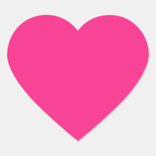 Pegatina En Forma De Corazón Rosa rosa brillante rosa caliente
